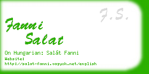 fanni salat business card